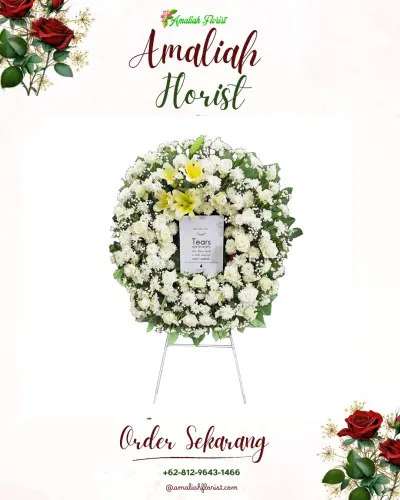Krans Bunga Duka Cita di Situ Gadung